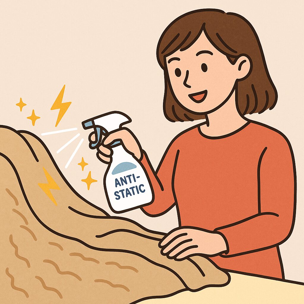 毛布の静電気にはファブリーズ!消臭・除菌・帯電防止まで叶う冬の必須アイテム