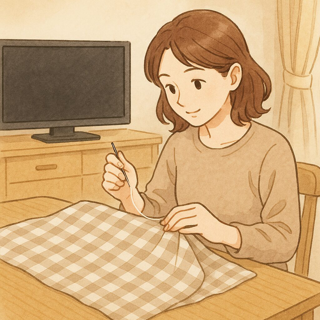 100均でここまで!?テレビのほこりカバーを賢く使ってホコリ知らずの生活術