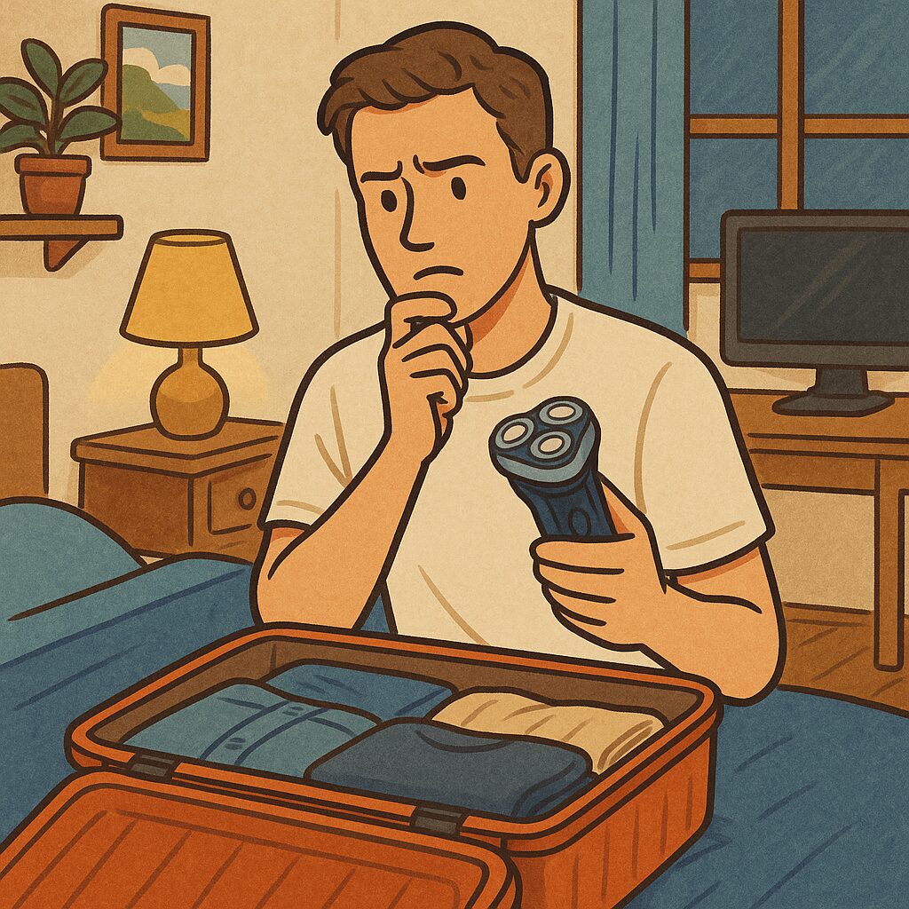 電気シェーバーを飛行機で安全に運ぶコツ！預け荷物と手荷物の違いとは？