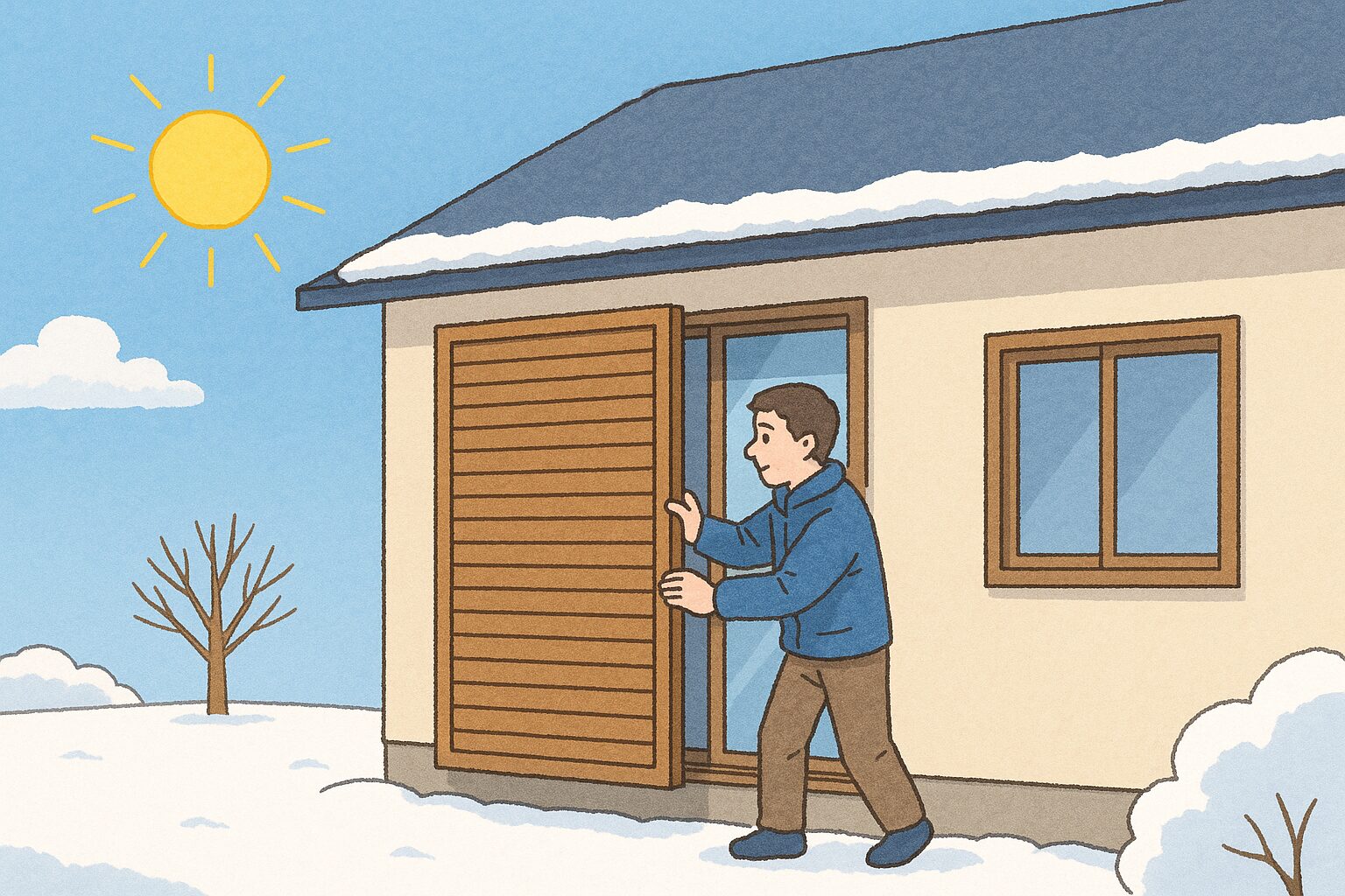 冬の雨戸の閉めっぱなしは危険？知らないと損する意外な落とし穴と対策法